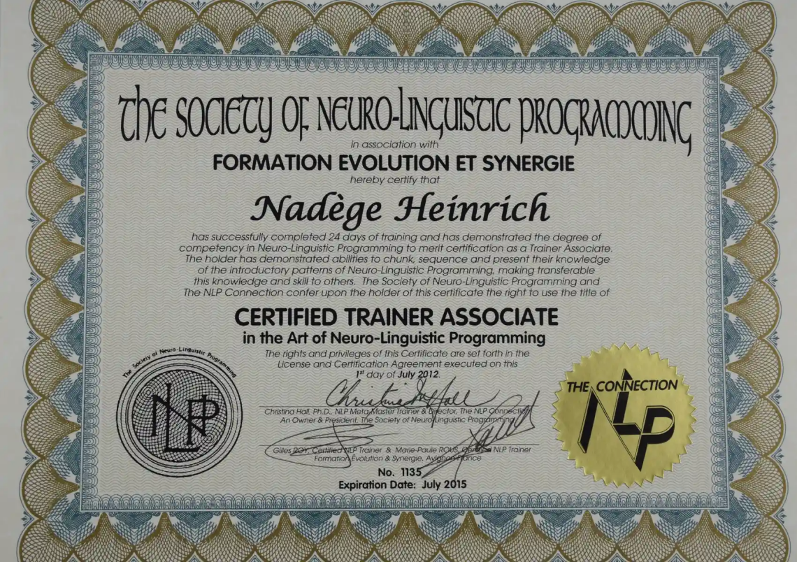 Trainer Associate Nadege Heinrich