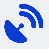 Icône radar bleu signalant la détection des turbulences et des risques de projet.