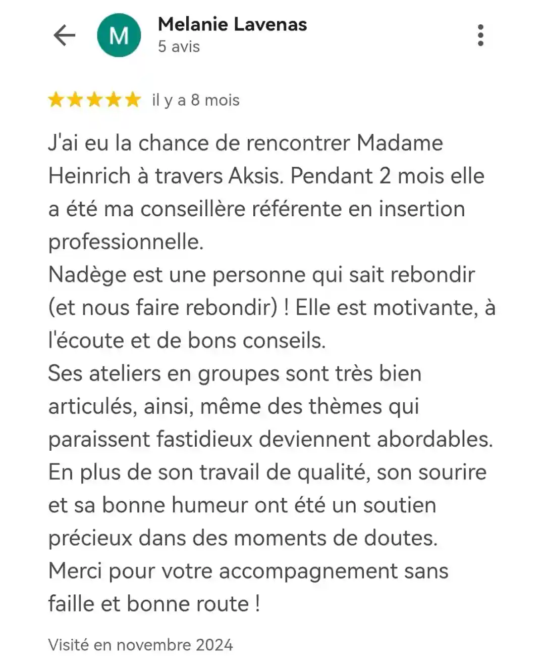 Mélanis Lavenas témoigne