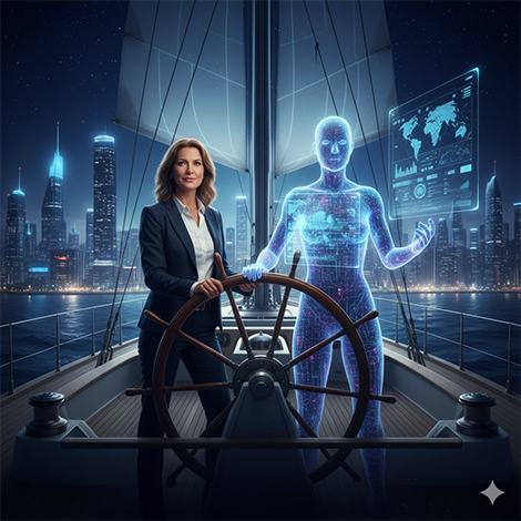 Coach professionnelle tenant un avion modèle réduit EFX preuve de sa rigueur de pilote et de sa résilience